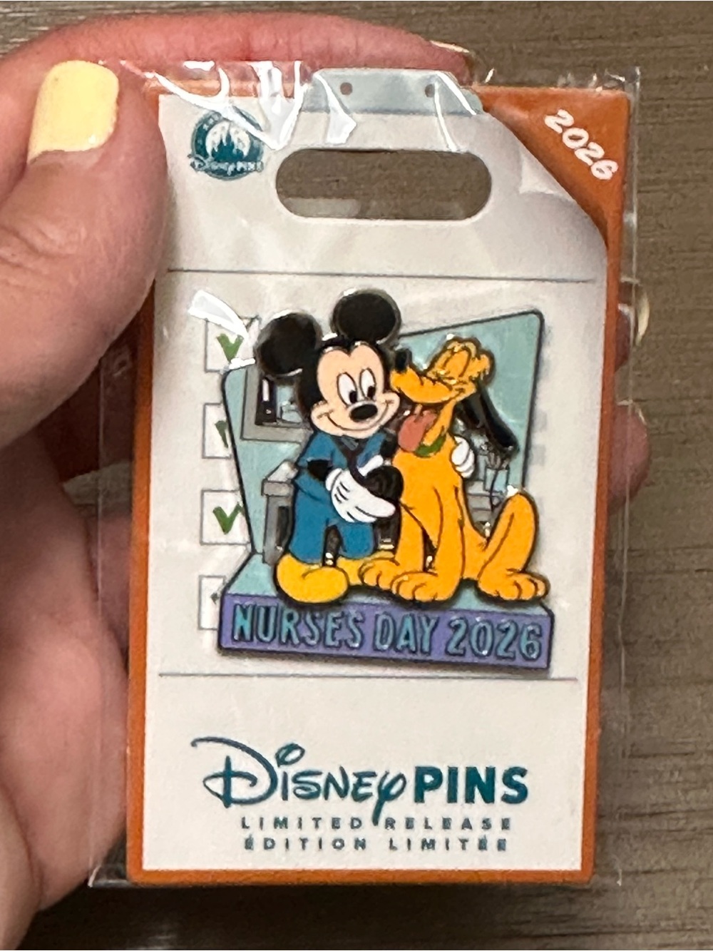 Disney Parks Nurse's Day 2026 Pin – Limited Release - Mickey Mouse Pluto